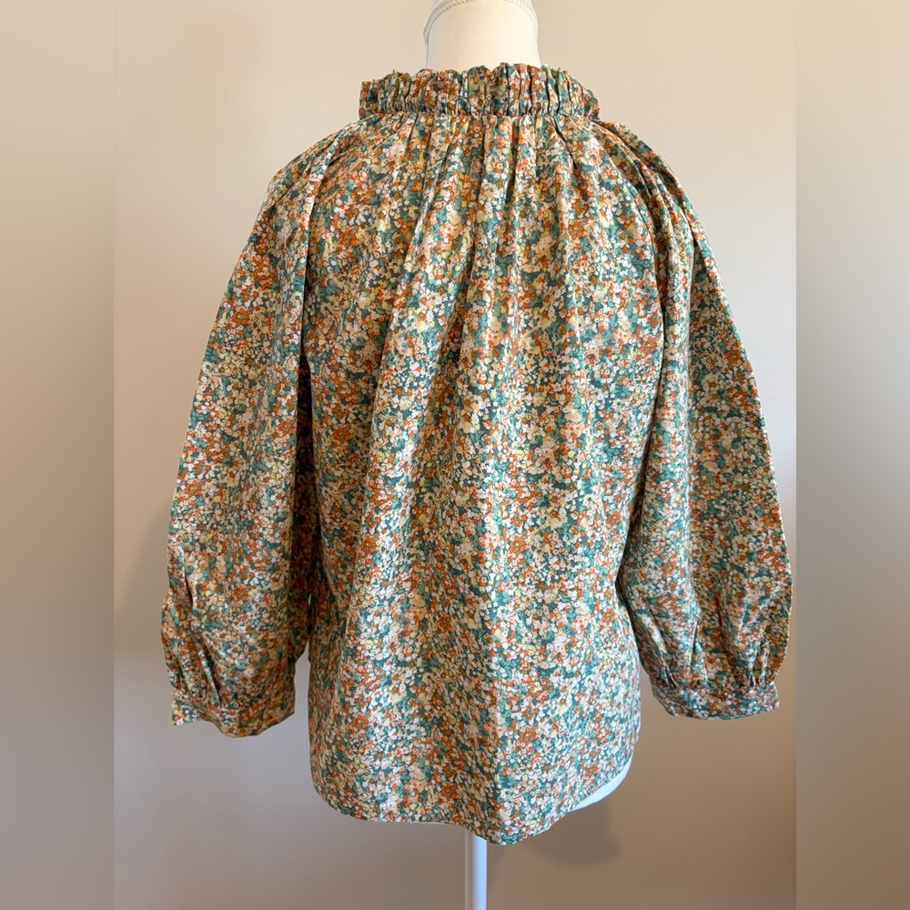 Rails Multicolor Floral Blouse with Ruffle Neck - Picture 2 of 2